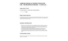 Ambler Surgical - Model 15-343 - Cone Suction Cannula, 3 1/2 Inch - Manual