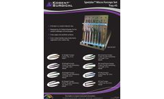 Spetzler - Model N23105-SET - Micro Dissection Set, Tray #3 - Brochure