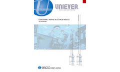 UNIEVER - Model Echogenic - Disposable Nerve Blockade Needle Brochure