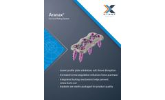 Aranax - Anterior Cervical Plate and Screws Brochure