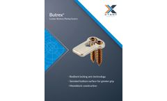 Butrex - Anterior Lumbar Buttress Plating System - Brochure