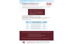 More Diagnostics - Model 240 - Mycophenolic Acid (MPA) Control Product Sheet
