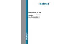 AltoStar - Model 1.5 - Sample Purification Kit - Manual