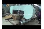 Horizontal Band Saw Working process - Video