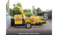 WOOD machinery - TREE BRANCH CRUSHER MACHINE