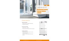 Megarevo - Residential Energy Storage Battery Cabinet - Brochure
