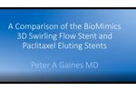 Comparison of swirling flow stent and drug-eluting device outcomes. Presented by Prof. Peter Gaines - Video