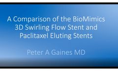 Comparison of swirling flow stent and drug-eluting device outcomes. Presented by Prof. Peter Gaines - Video