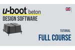 U-Boot Beton Design Software Video Tutorial - Whole in English