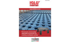 IGLU`® Smart - Permanent, horizontally adjustable formworks for creating ventilated cavities - Brochure