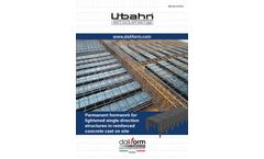 Daliform - Model U-Bahn Beton - Permanent Formwork for One-Way Lightened Voided Slabs - Brochure