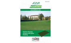 Pratopratico - Model E.C.O. di - Grid for Driveway Surface with Grass Finishing - Brochure