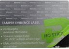 Etikett - Tamper Evidence Labels