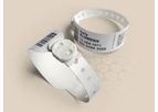 Brenmoor - Model FAST100 - Clasp-Fastening Adult Printable Hospital Wristbands