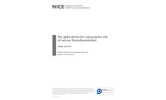 Neuromuscular Electrostimulation Device for VTE Prevention - NICE Guidance- Hospital Applications - Brochure