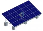 Photons Solar - Aluminum Ground Mounting System with Concrete Base