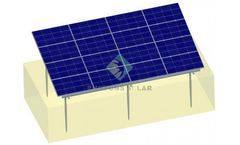 Photons Solar - Aluminum Ground Mounting System with Ground Screw Base System