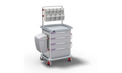 Preciso - Model #PRE9###-G-MED - N°9 – Dressing Trolley with Overbridge