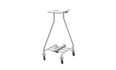 Francehopital - Model Iseo 10 #CB10P - Single Bag Holder Trolley