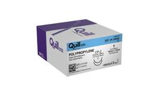 Quill Barbed Suture - Model JA-1005Q - Polypropylene 1 Undyed 14cm x 14cm CP-2 Bi