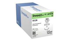 Sharpoint Suture - Model A0181N - Nylon 6-0 Black 1x18 Inch FS-3