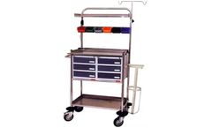 Hi-Tech - Stainless Steel Crash Cart Trolley