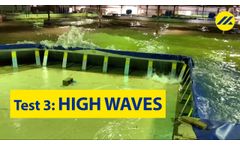 This is the Army Corps Performance Test of Free-Standing Flood Barriers - Geodesign P40 - Video