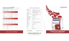 Mispa Count - Model X - Automated 3Part Differential Hematology Analyzer - Brochure