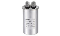 Cixi-Riyi - Model Cbb65 10uf 450v S2 B - Explosion-Proof Aluminum Housing 4+4 Terminal Capacitor