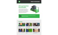 LSM - Model H70 - Large Closed-End Horizontal Baler - Brochure