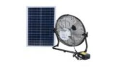 Ecool-Power - Hybrid DC/AC Mini Solar Fan