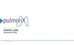 Pulmonx Investor Presentation - November 2022