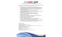 FerrAlert - Model Solo - Ferromagnetic Detector for Zone II & III Pre-Screening - Brochure