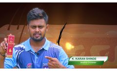 K Karan Shinde from team Vizag Warrior`s favorite hair care oil - Lifespans Red onion hair-oil - Video