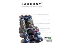 SAXXONY - Posterior Cervical Thoracic System - Datasheet