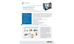 Ametek Spectro - Model SpectrOil - M/F-W - Fuel Analyzer - Brochure