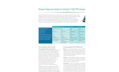 Ametek Spectro - InfraCal 2 - TOG/TPH Solvent Selection Analyzers Guide - Brohure