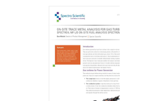Ametek Spectro - Application Note: On-Site Trace Metal Analysis for Gas Turbines - Brochure