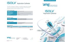 Amg - Model ISOLV - Aspiration Catheters - Brochure
