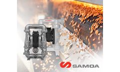 UP20 diaphragm pump transfers wastewater