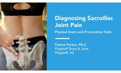Diagnosing Sacroiliac Joint Pain - Physical Exam and Provocative Tests - Video