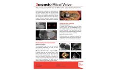 3mensio - Mitral Valve Regurgitation Software - Brochure