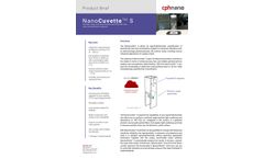 NanoCuvette - Model S - Scattering Analysis for Spectrophotometric Quantification of Particle/Cell Size - Datasheet
