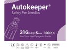 AutoKeeper - Model 31G(0.25mm) x 5mm - Safety Pen Needle