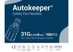 AutoKeeper - Model 31G(0.25mm) x 6mm - Safety Pen Needle