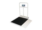 Befour - Model MX450 - Single Ramp Tilt & Roll Wheelchair Scale with Handrail