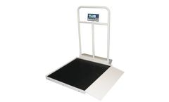 Befour - Model MX450 - Single Ramp Tilt & Roll Wheelchair Scale with Handrail