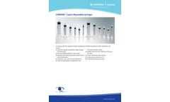 Chirana - 3-Part Disposable Syringes - Datasheet