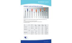 Chirana - Insulin and Tuberculin Syringes - Datasheet