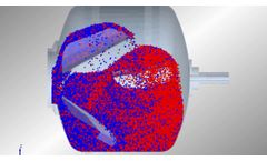 Simulation L70 12 rpm Lindor powder mixer - Video